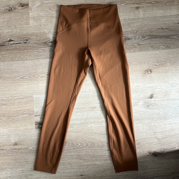 Lululemon Instill Tight size 6 copper brown. Worn once. - Picture 2 of 4